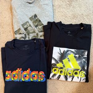 Adidas 3 pack Shirts Mens Sz M
